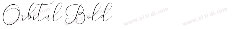 Orbital Bold字体转换
